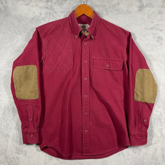 Cabelas Shooting Shirt Mens Small Reg Elbow Pads Outfitter Series Hunting shirt - Picture 1 of 10
